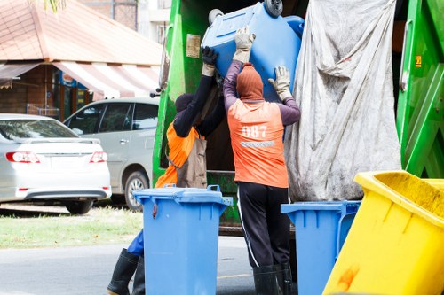 Customer service representatives assisting with clearance